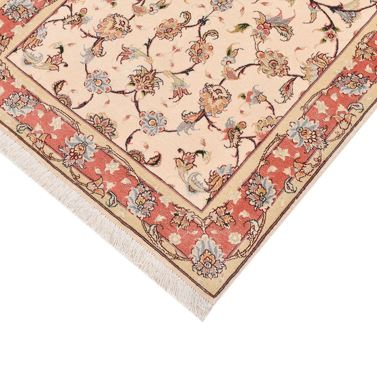Tappeto corsia Tappeto Persero - Tabriz - Reale - 204 x 80 cm - beige