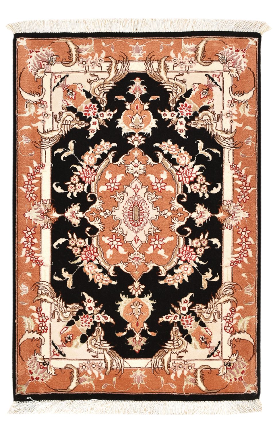 Tappeto Persero - Tabriz - Reale - 88 x 59 cm - blu scuro