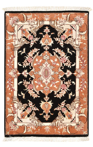 Tappeto Persero - Tabriz - Reale - 88 x 59 cm - blu scuro