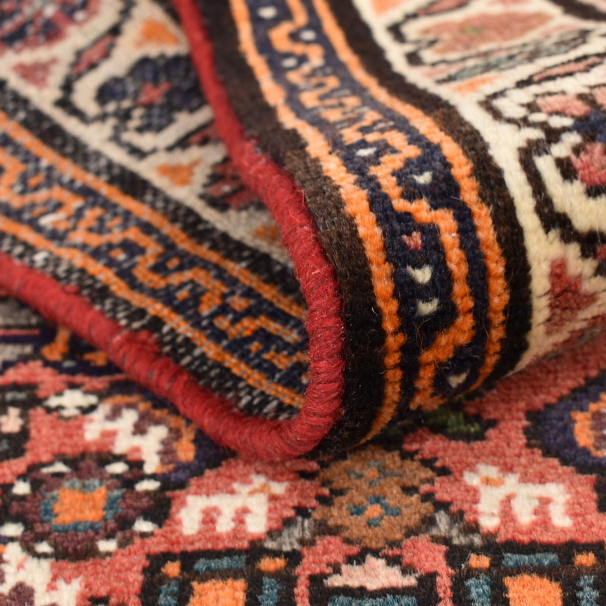 Tappeto corsia Tappeto Persero - Nomade - 189 x 82 cm - rosso scuro