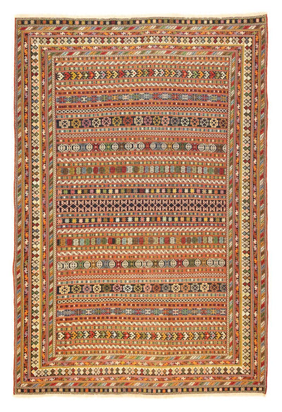 Afshar Sirjan Tappeto 194x287cm - Tappeto persiano