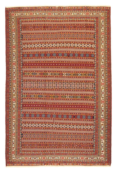 Afshar Sirjan Tappeto 196x293cm - Tappeto persiano