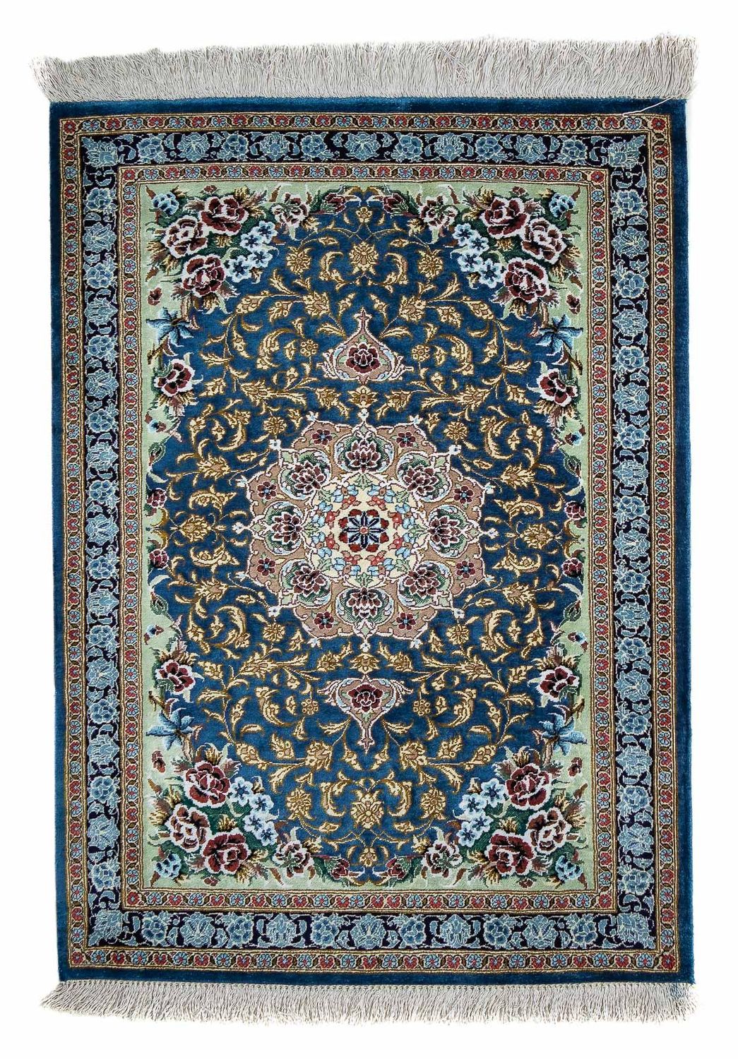 Tappeto Persero - Ghom - 85 x 59 cm - blu
