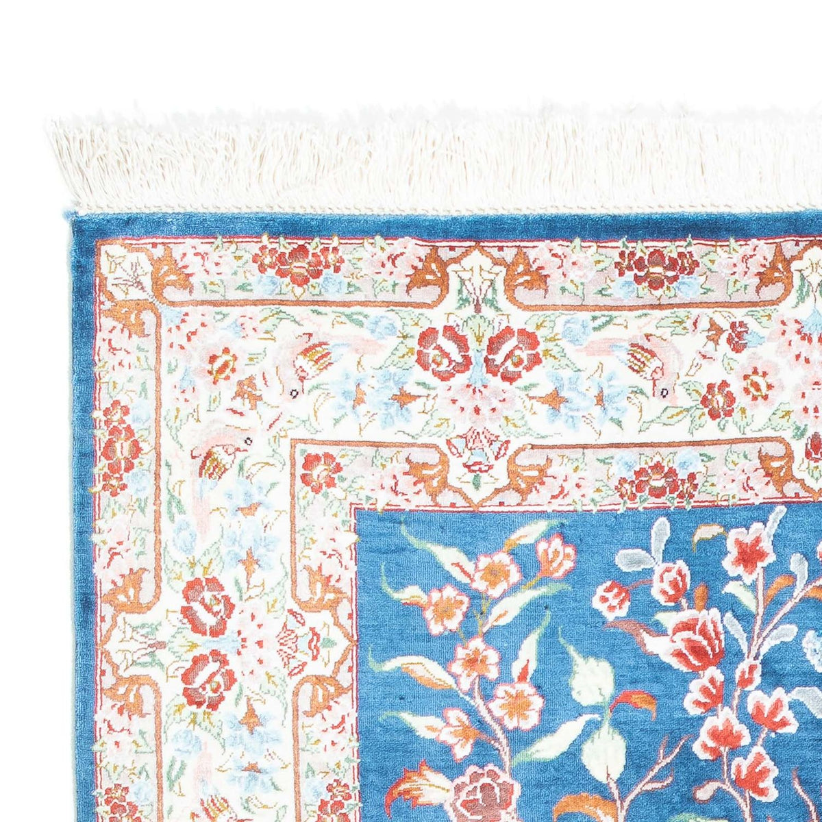Tappeto Persero - Ghom - 121 x 77 cm - blu chiaro