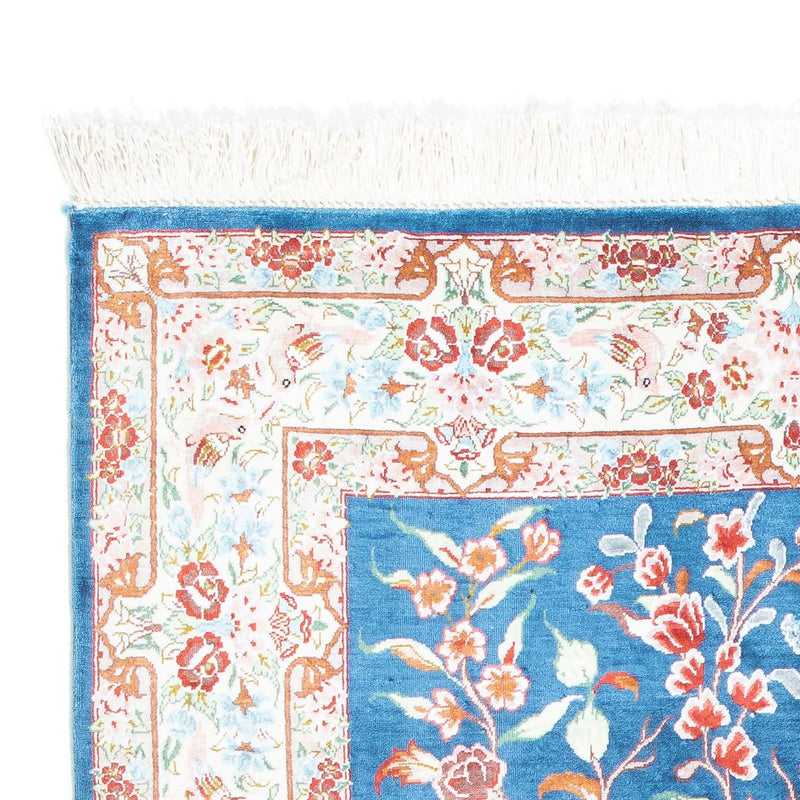Tappeto Persero - Ghom - 121 x 77 cm - blu chiaro