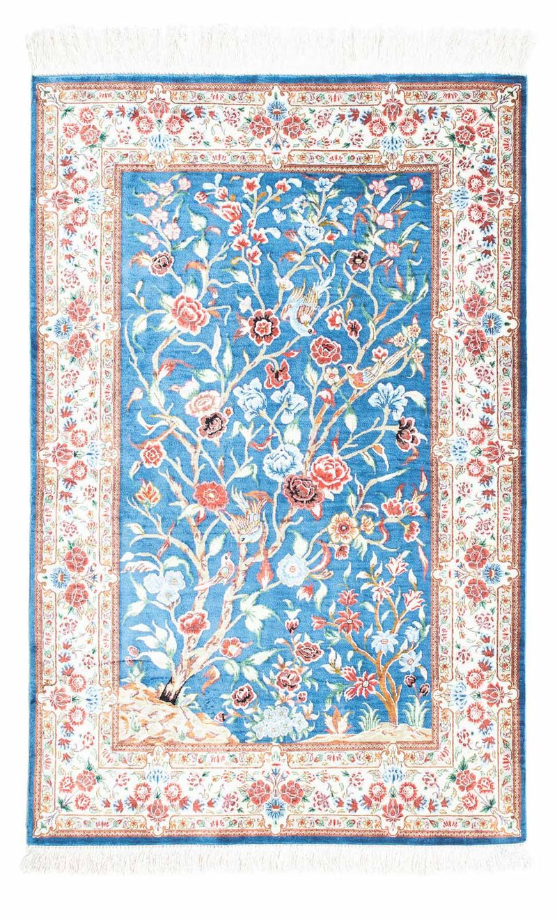 Tappeto Persero - Ghom - 118 x 75 cm - blu chiaro