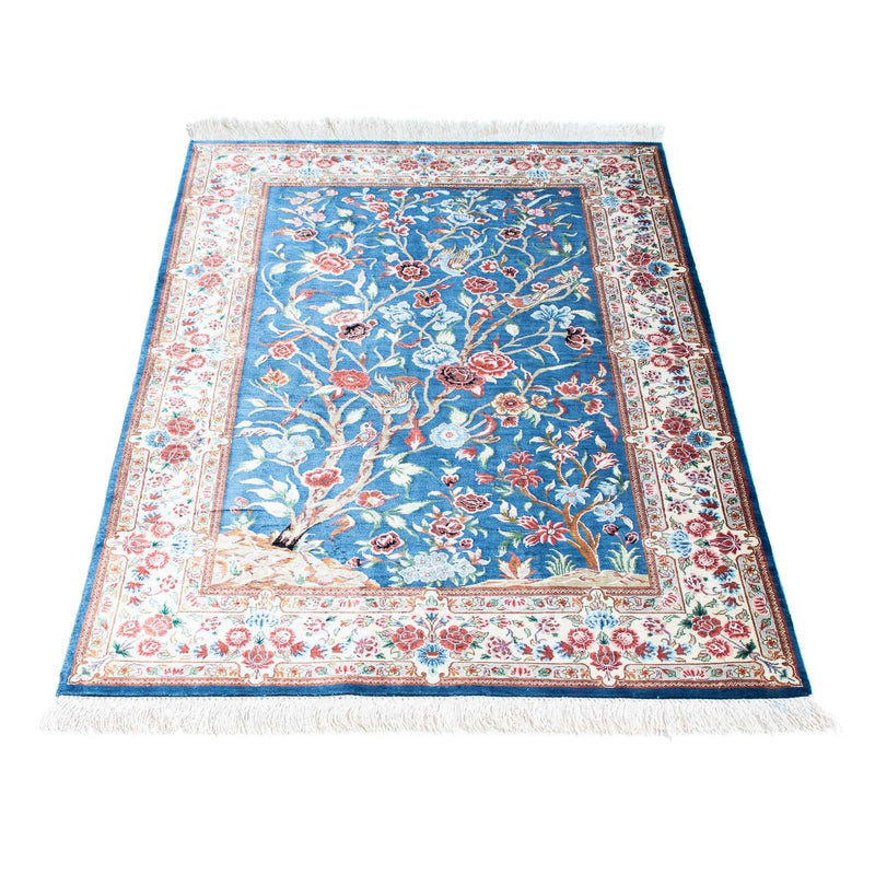 Tappeto Persero - Ghom - 118 x 75 cm - blu chiaro