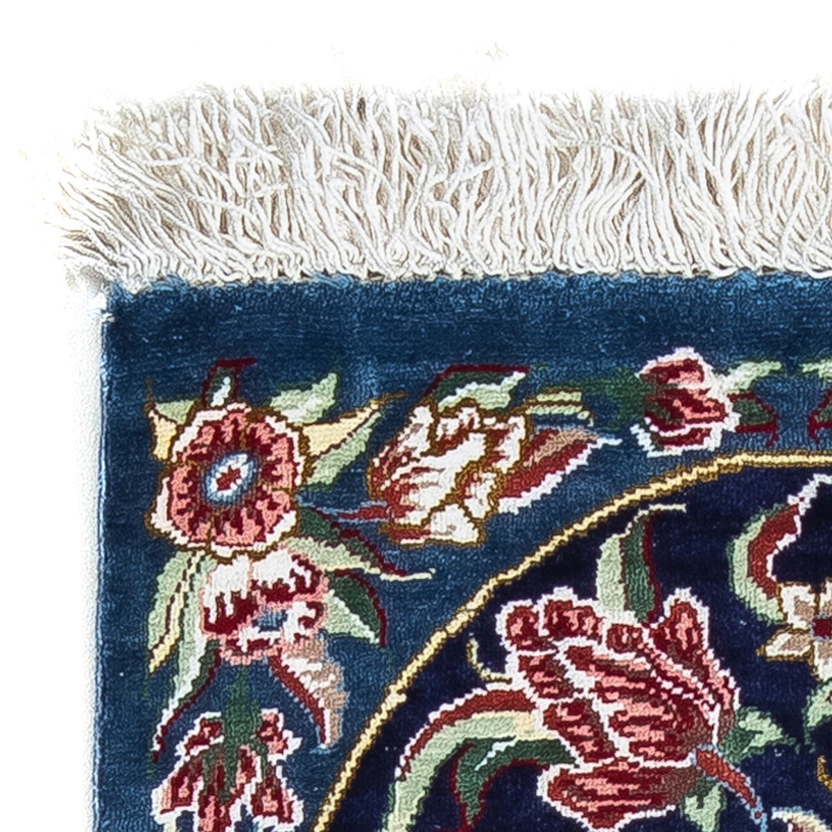 Tappeto di seta - Ghom seta - Premio - 40 x 28 cm - blu scuro