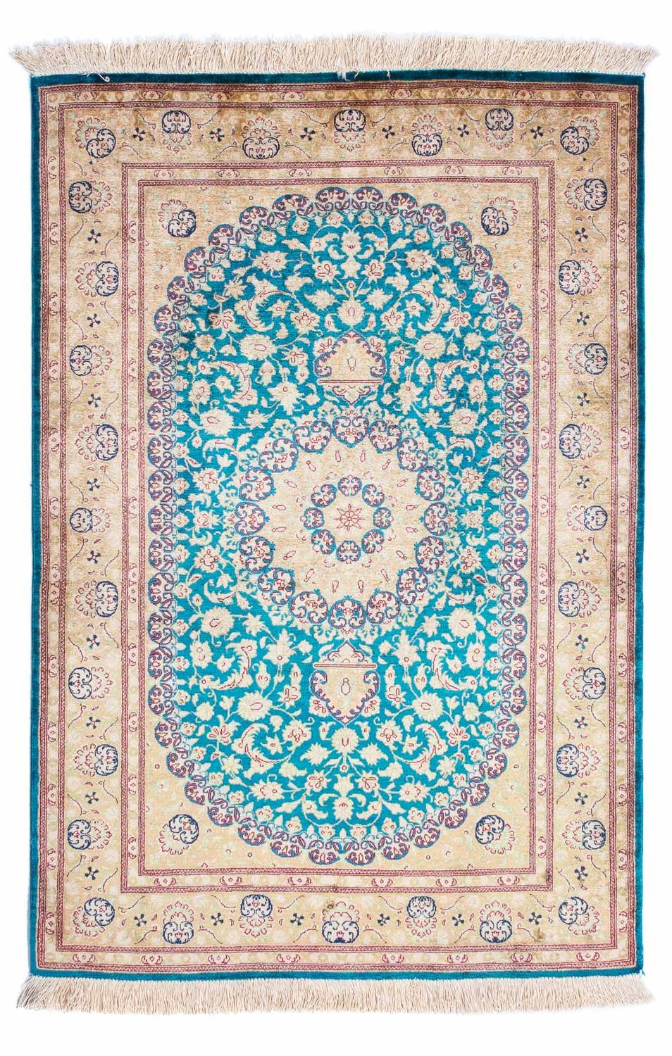 Tappeto Persero - Ghom - 119 x 78 cm - turchese
