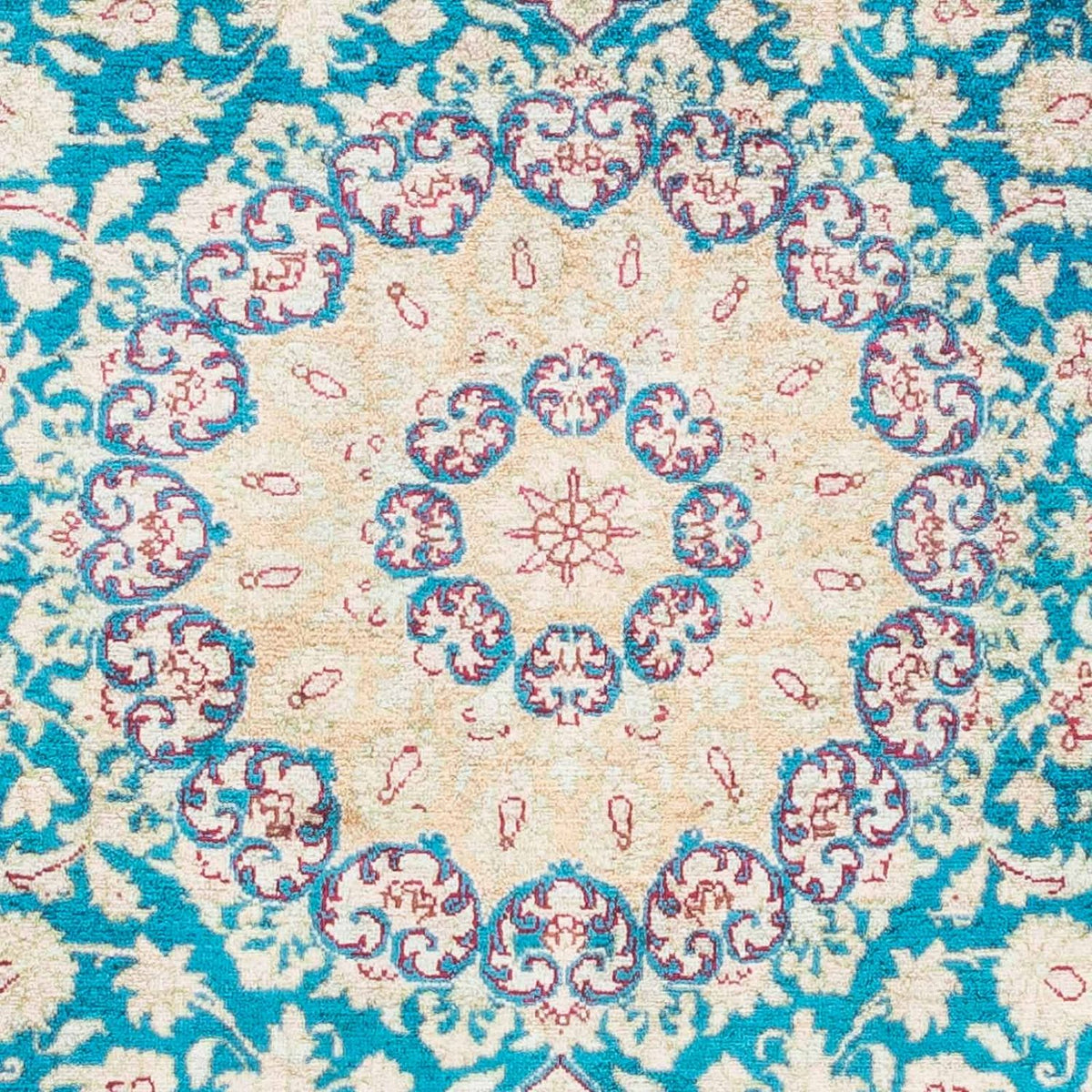 Tappeto Persero - Ghom - 119 x 78 cm - turchese
