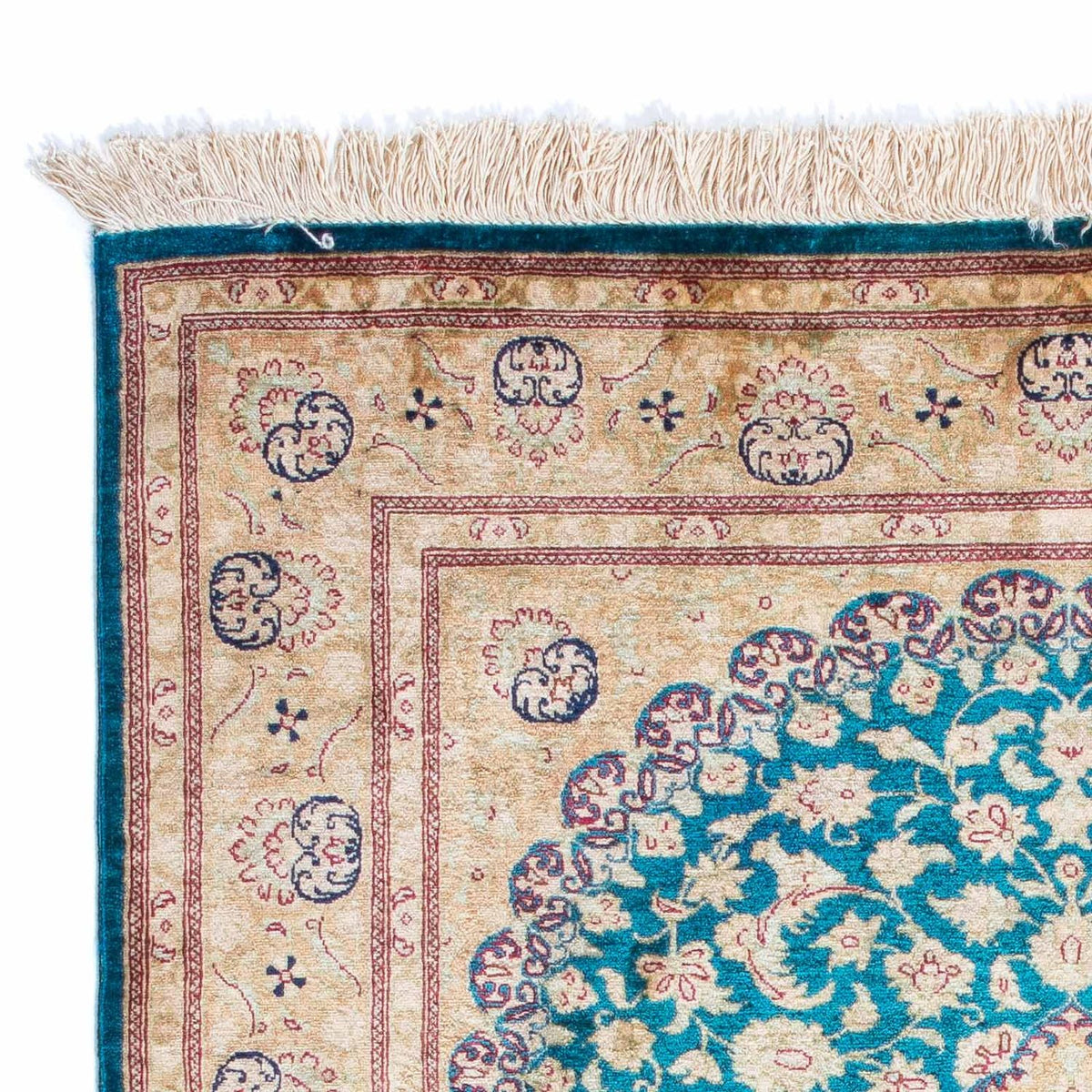Tappeto Persero - Ghom - 119 x 78 cm - turchese