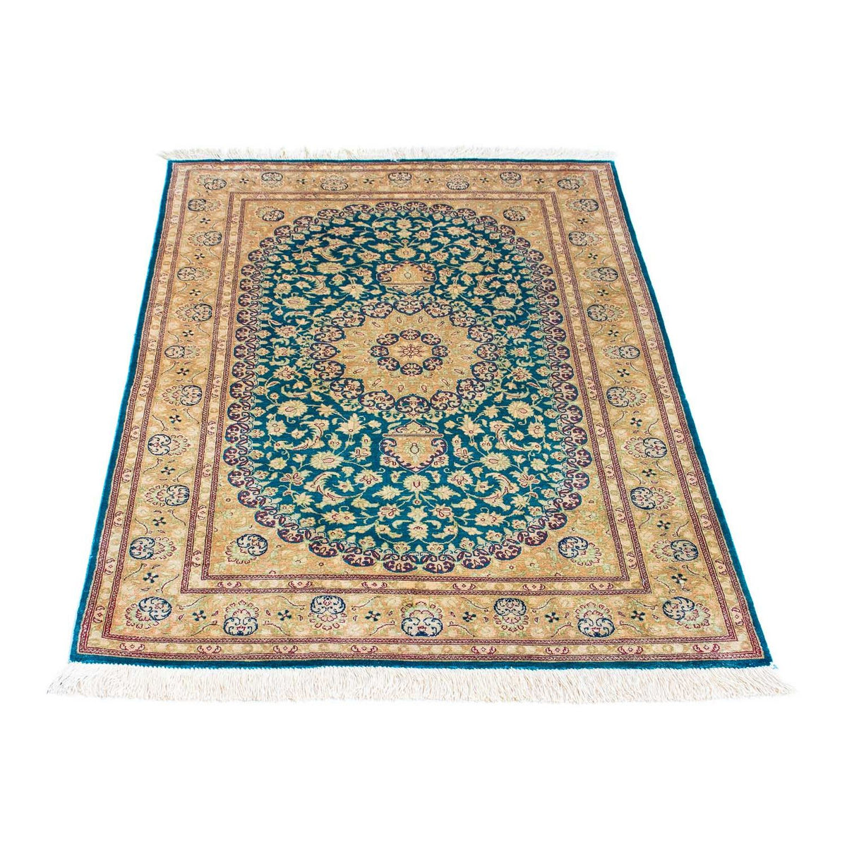 Tappeto Persero - Ghom - 119 x 78 cm - turchese