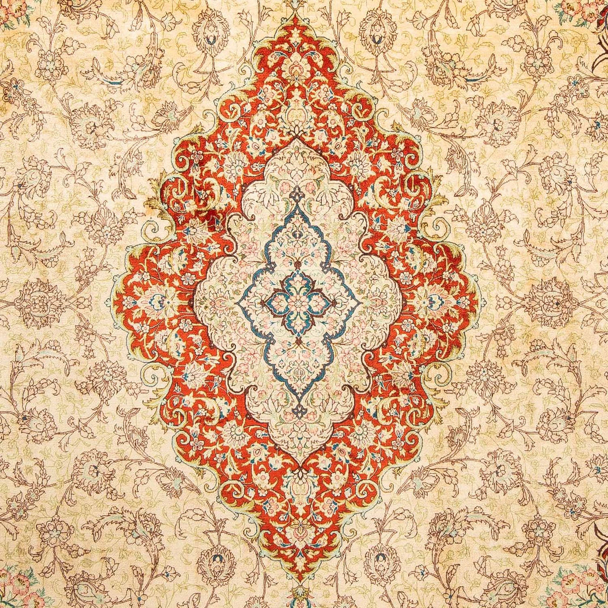 Tappeto Persero - Ghom - 312 x 198 cm - rosso