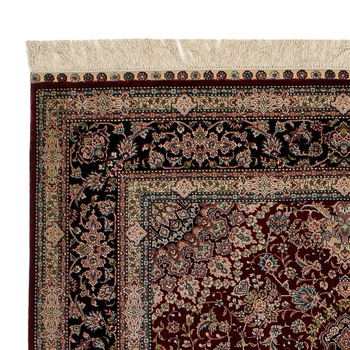 Tappeto di seta - seta cinese - 183 x 122 cm - rosso scuro