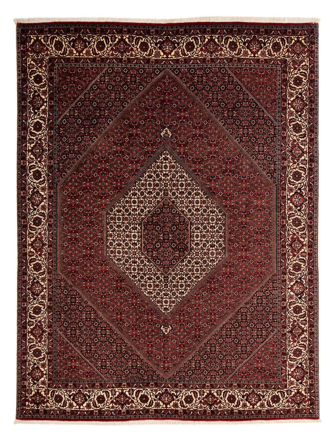 Tappeto Persero - Bidjar - 259 x 200 cm - rosso scuro