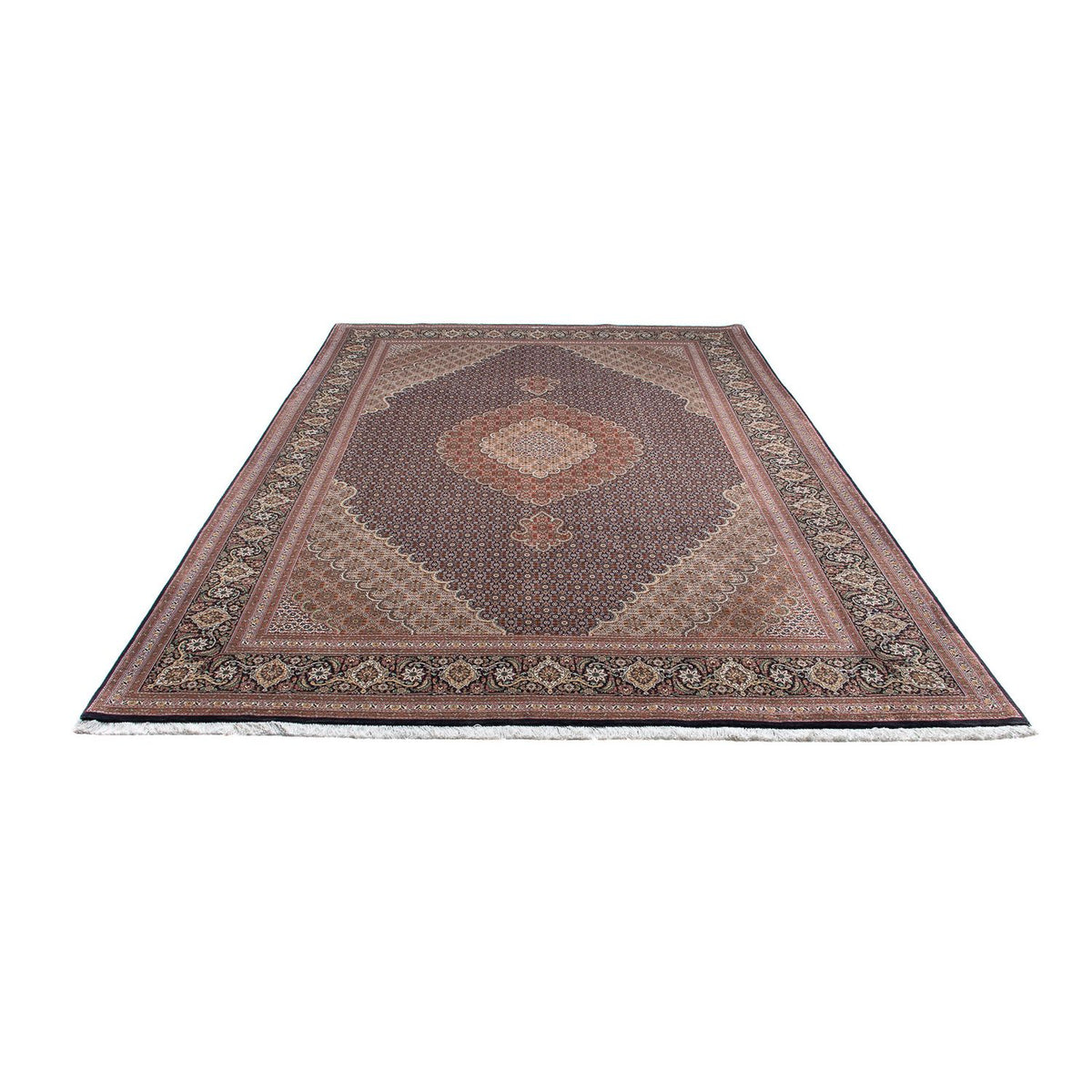 Tappeto Persero - Tabriz - 302 x 202 cm - blu scuro