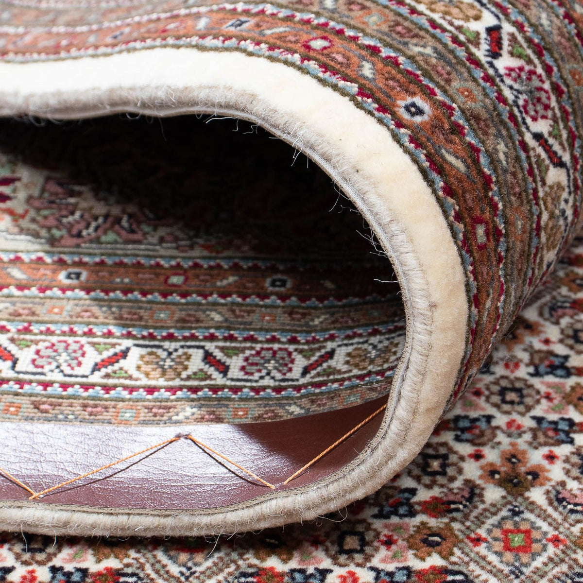 Tappeto Persero - Tabriz - 295 x 254 cm - marrone scuro