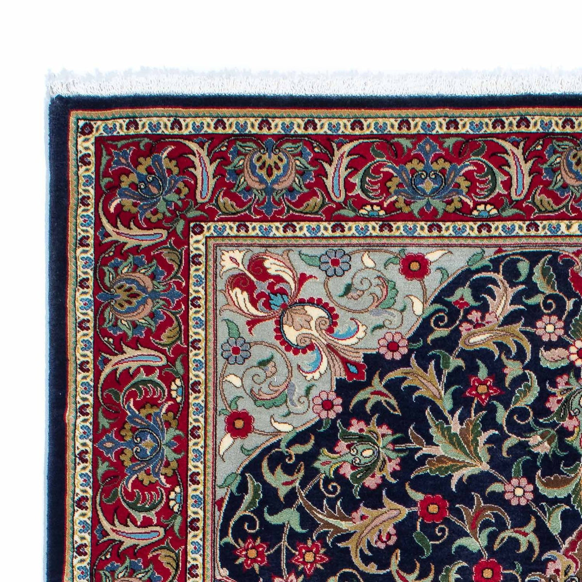 Tappeto Persero - Ghom - 204 x 135 cm - blu scuro