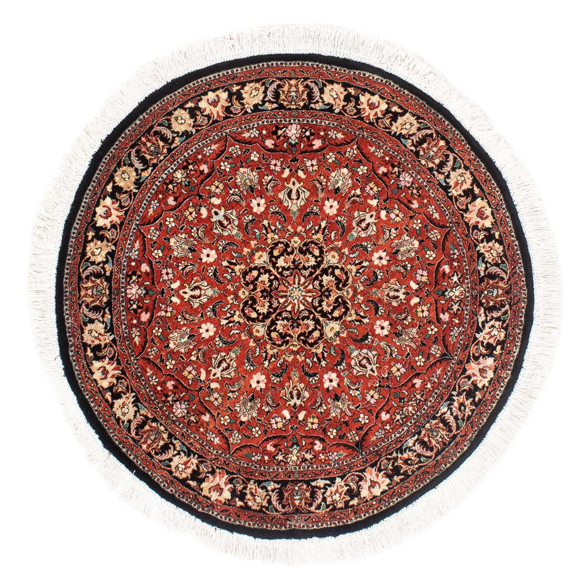 Tappeto Persero - Bidjar rotondo - 127 x 127 cm - rosso scuro