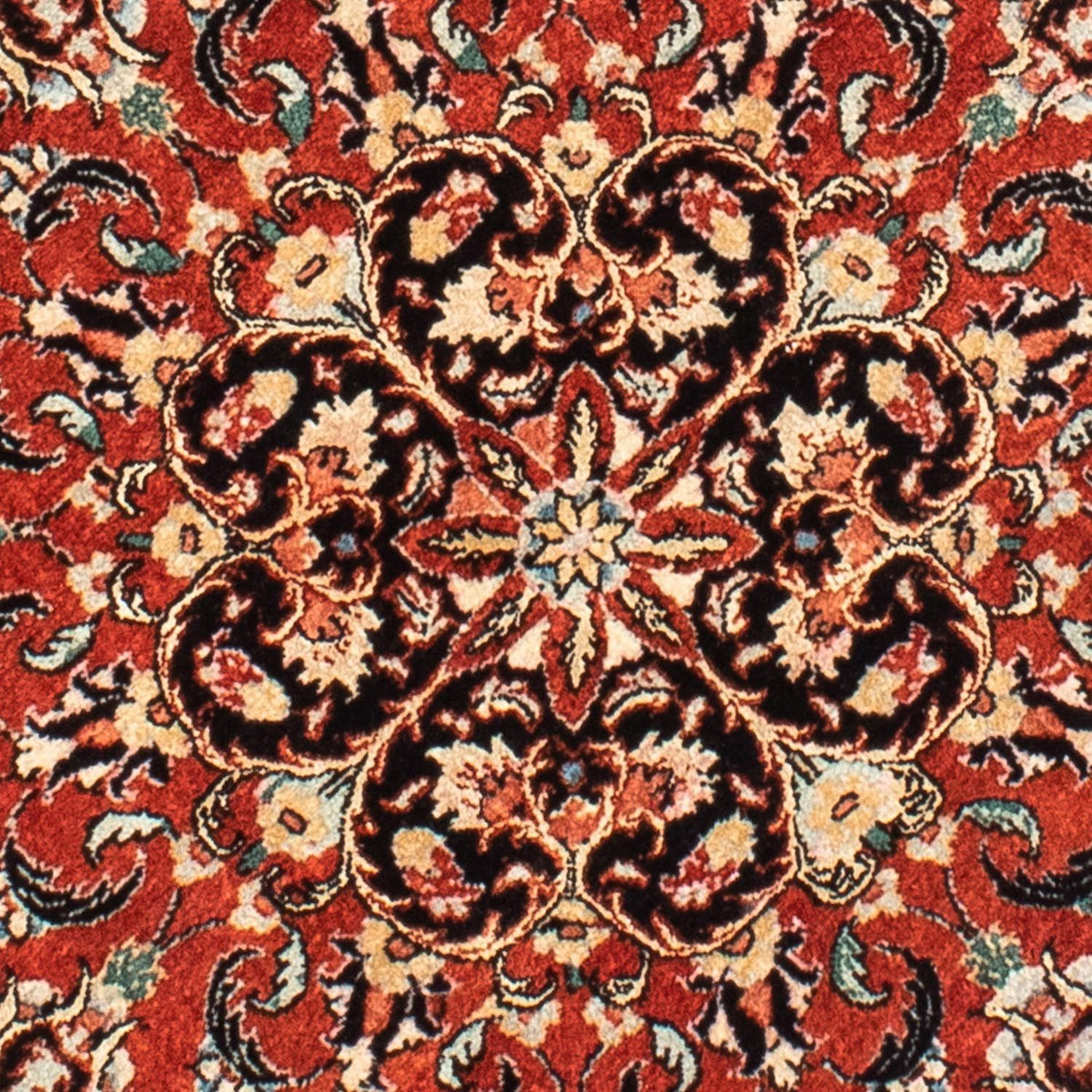Tappeto Persero - Bidjar rotondo - 127 x 127 cm - rosso scuro