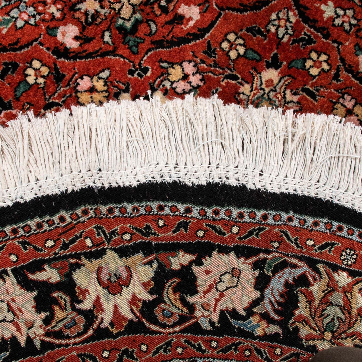 Tappeto Persero - Bidjar rotondo - 127 x 127 cm - rosso scuro