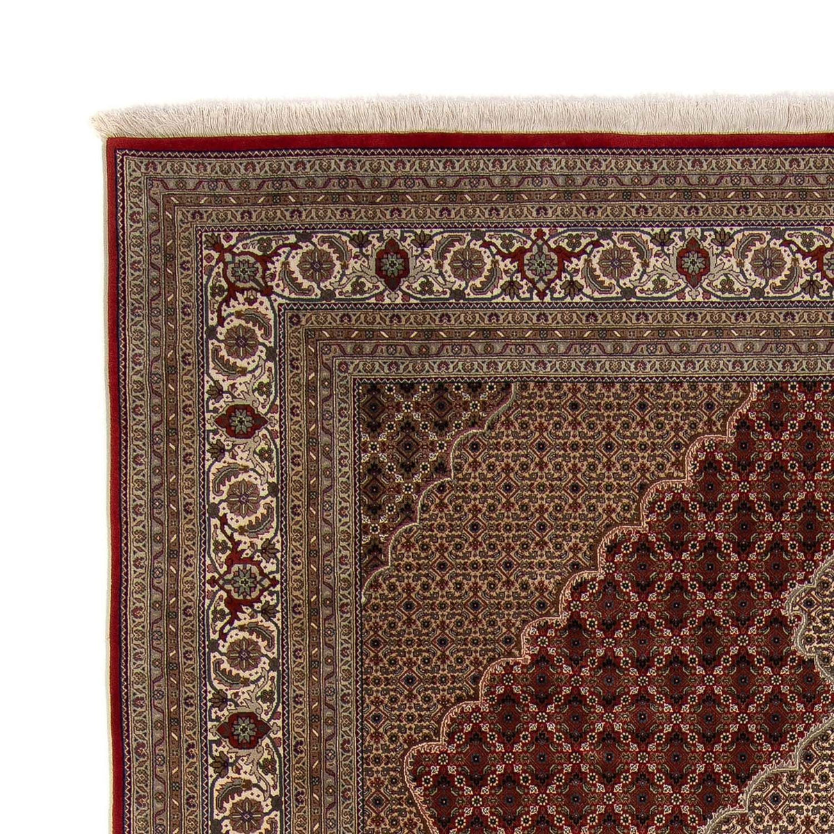 Tappeto Persero - Tabriz - 304 x 241 cm - rosso scuro
