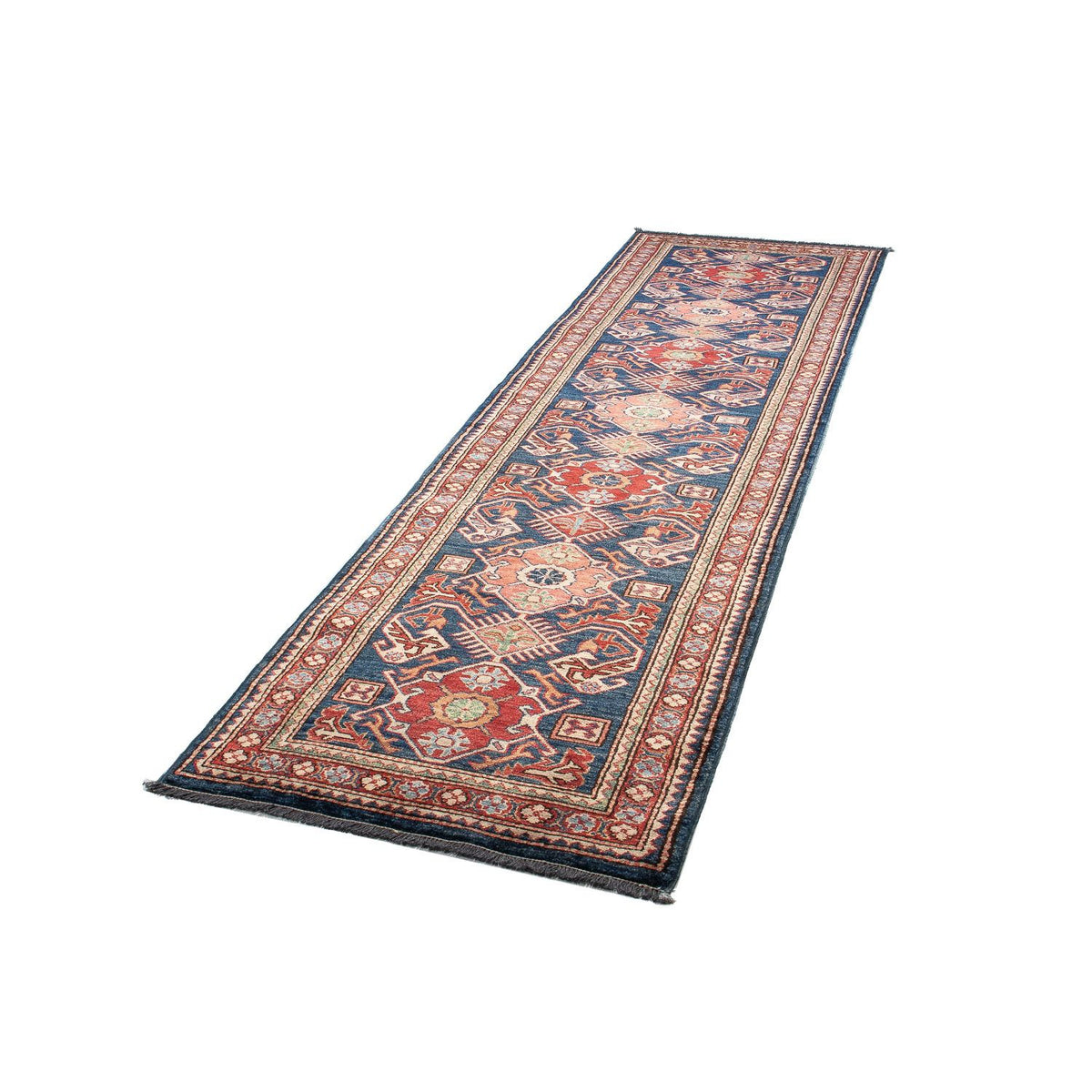 Tappeto corsia Tappeto Ziegler - Kazak - 298 x 78 cm - blu