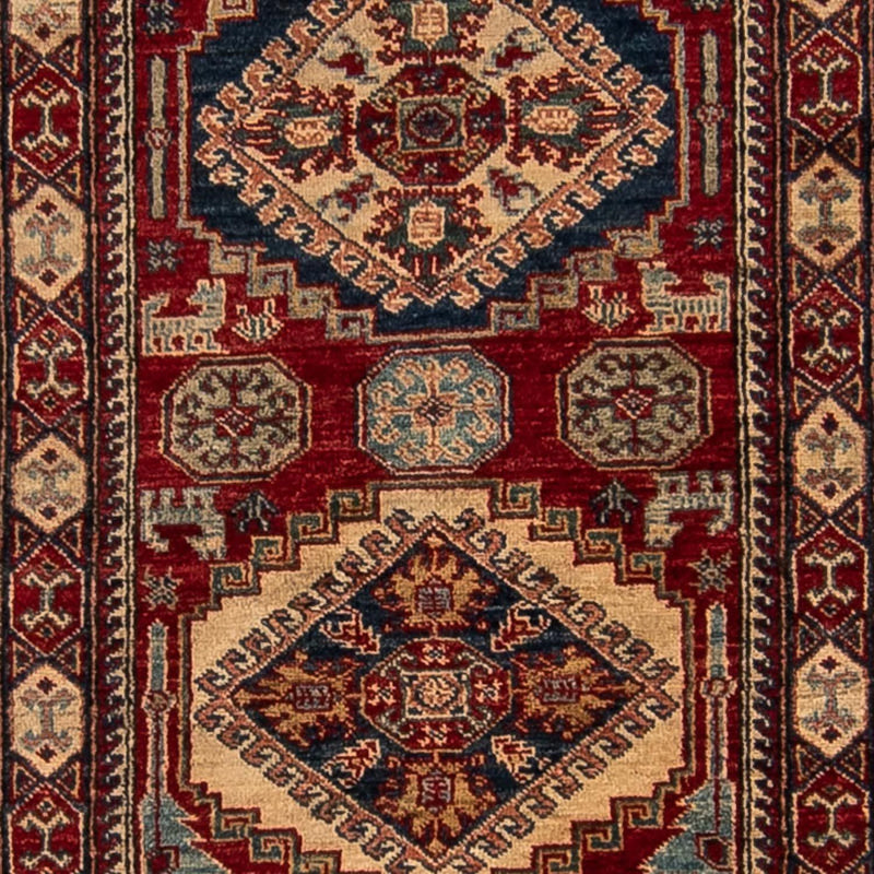 Tappeto corsia Tappeto Ziegler - Kazak - 302 x 77 cm - rosso scuro