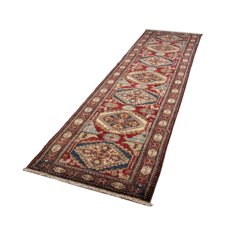 Tappeto corsia Tappeto Ziegler - Kazak - 302 x 77 cm - rosso scuro