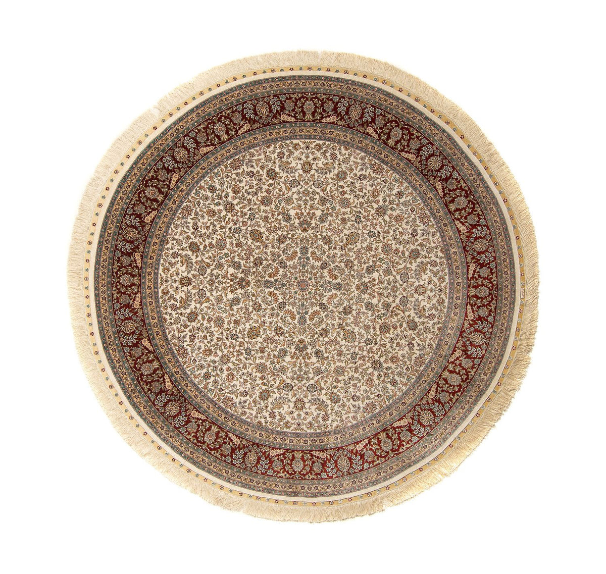 Tappeto orientale - Hereke rotondo - 185 x 185 cm - beige