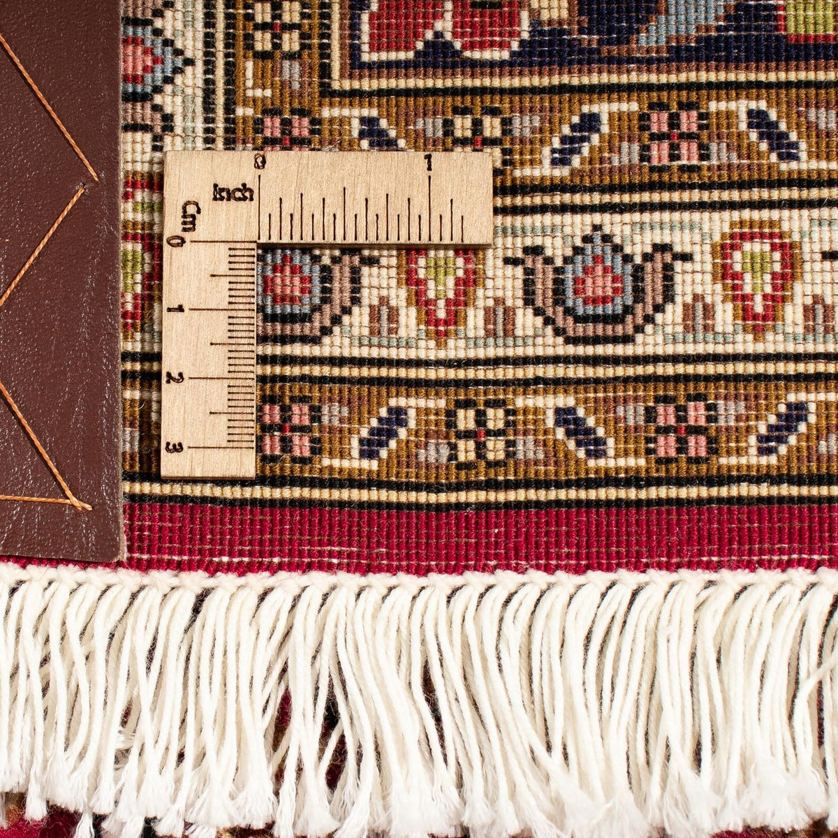 Tappeto Persero - Tabriz quadrato - 204 x 201 cm - rosso scuro