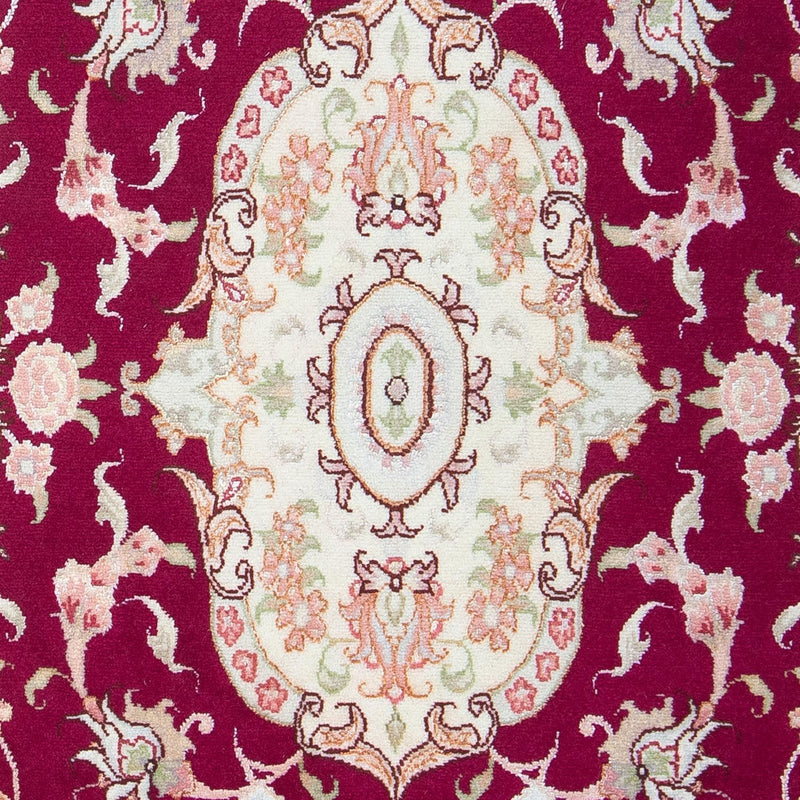 Tappeto Persero - Tabriz - Reale - 96 x 59 cm - rosso scuro
