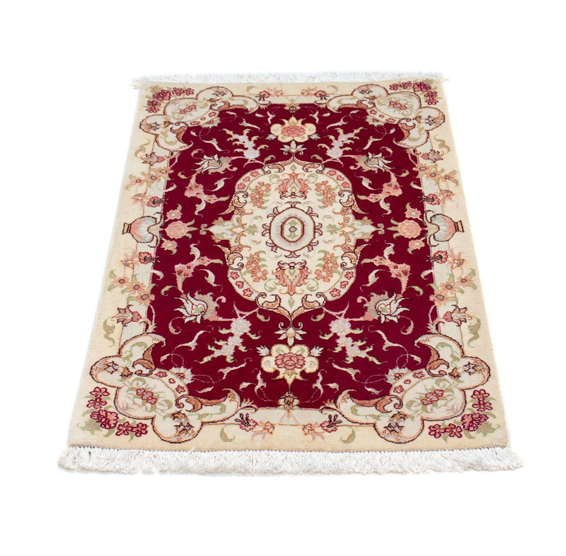 Tappeto Persero - Tabriz - Reale - 96 x 59 cm - rosso scuro