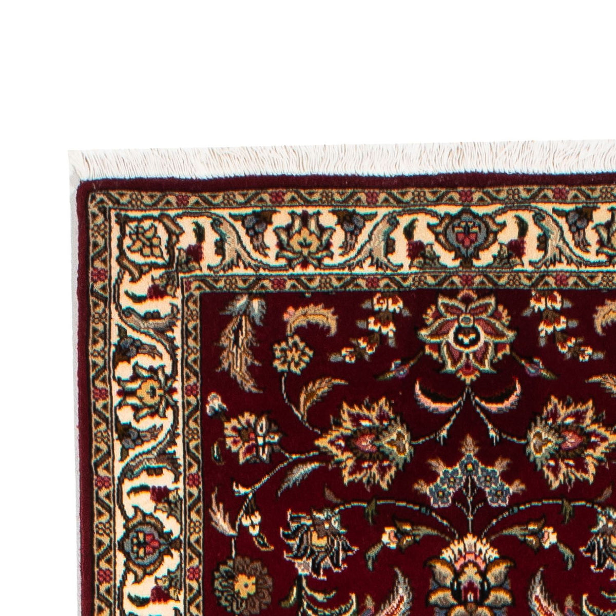 Tappeto corsia Tappeto Persero - Tabriz - Reale - 316 x 75 cm - rosso scuro