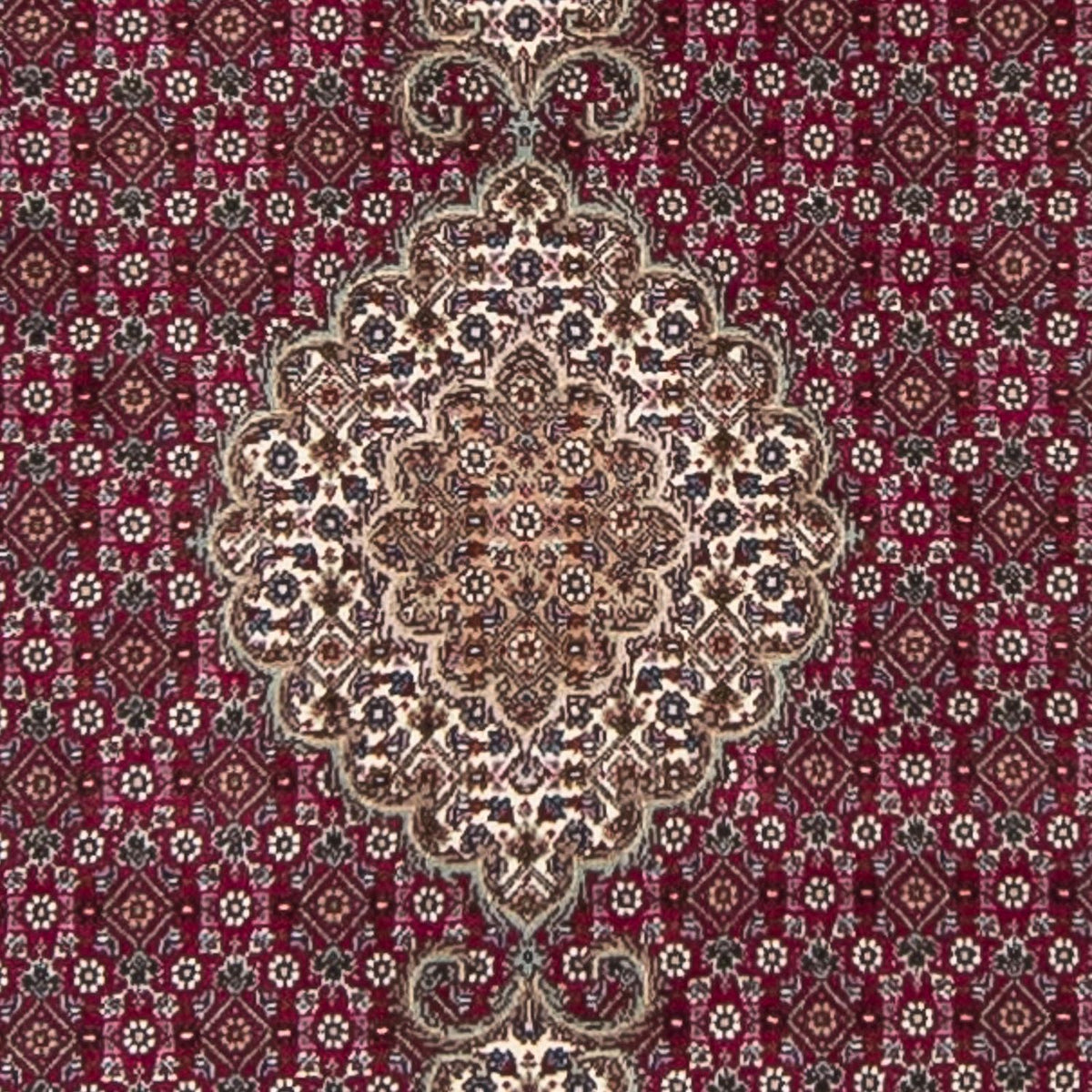 Tappeto corsia Tappeto Persero - Tabriz - 344 x 80 cm - rosso scuro