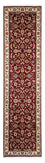 Tappeto corsia Tappeto Persero - Tabriz - Reale - 322 x 85 cm - rosso scuro