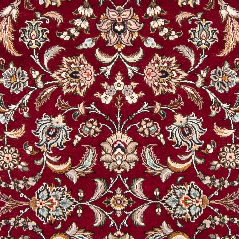 Tappeto corsia Tappeto Persero - Tabriz - Reale - 390 x 87 cm - rosso scuro