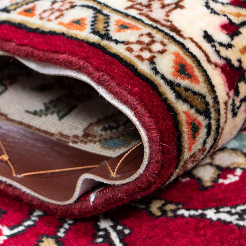 Tappeto corsia Tappeto Persero - Tabriz - Reale - 390 x 87 cm - rosso scuro