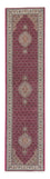 Tappeto corsia Tappeto Persero - Tabriz - 343 x 82 cm - rosso scuro