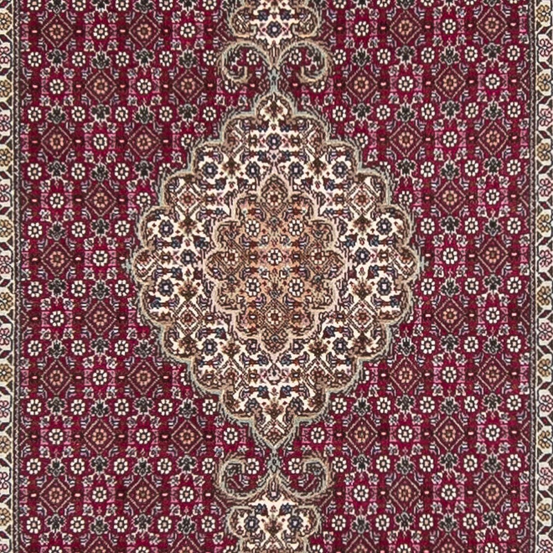 Tappeto corsia Tappeto Persero - Tabriz - 343 x 82 cm - rosso scuro
