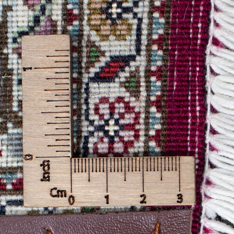 Tappeto corsia Tappeto Persero - Tabriz - 343 x 82 cm - rosso scuro