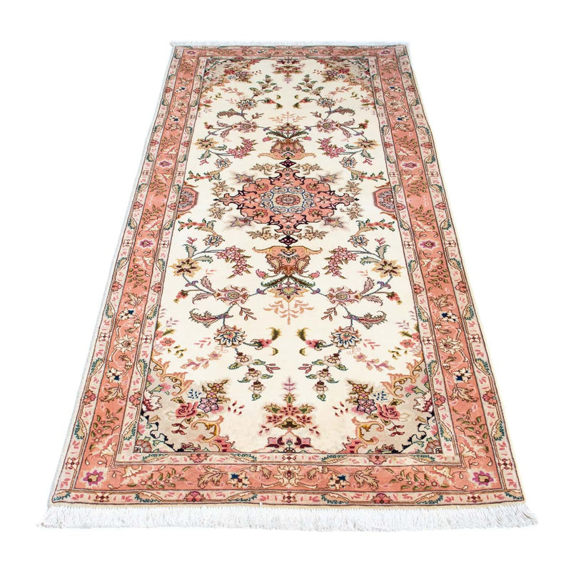 Tappeto corsia Tappeto Persero - Tabriz - Reale - 212 x 82 cm - beige