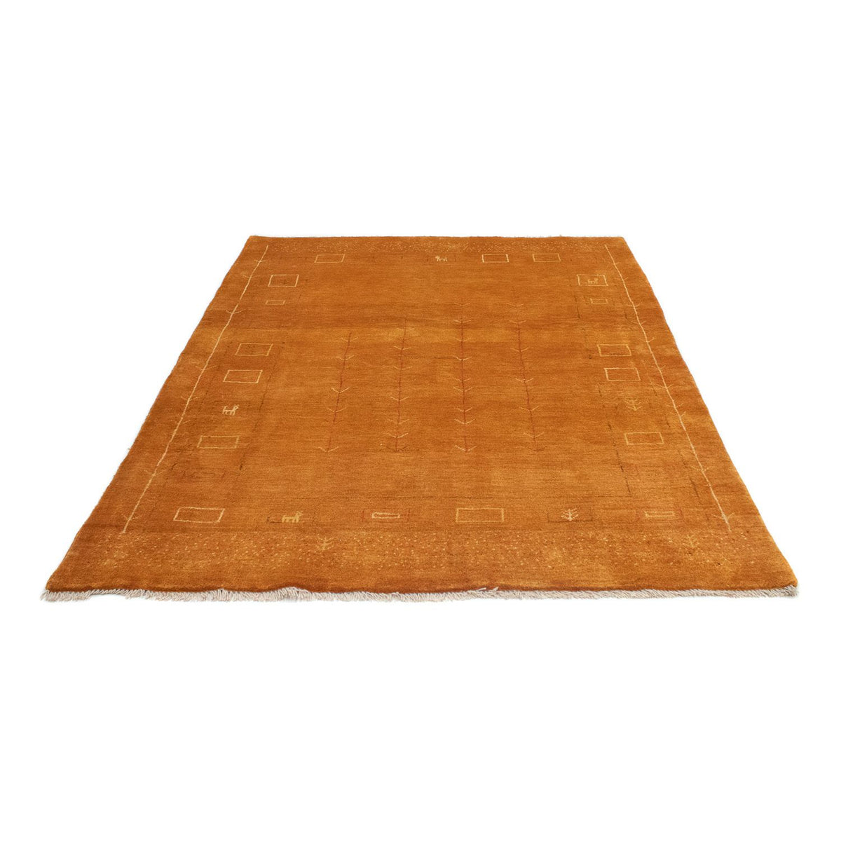 Tappeto Gabbeh - Persero - 193 x 151 cm - oro
