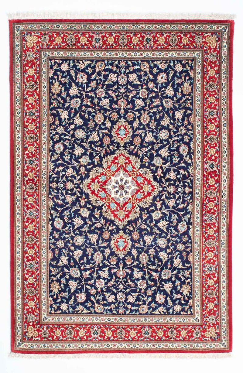 Tappeto Persero - Ghom - 200 x 130 cm - blu scuro