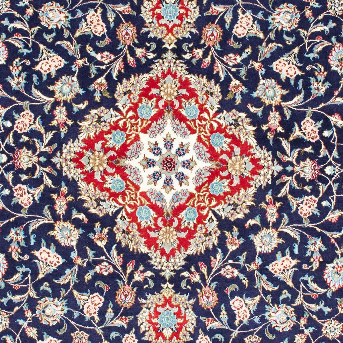 Tappeto Persero - Ghom - 200 x 130 cm - blu scuro