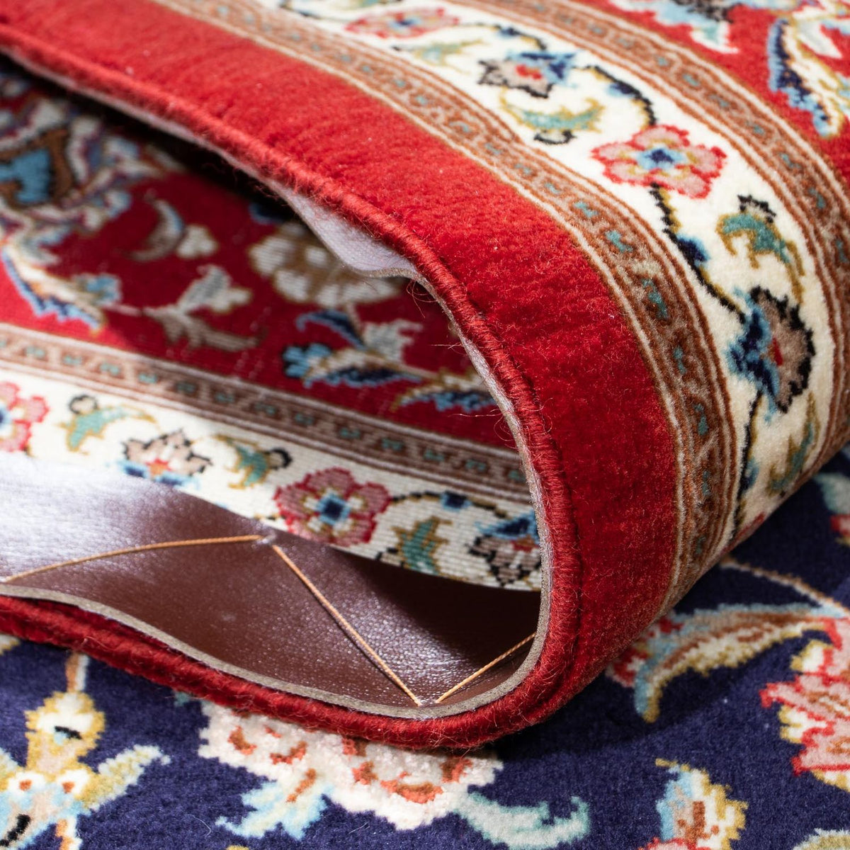 Tappeto Persero - Ghom - 200 x 130 cm - blu scuro