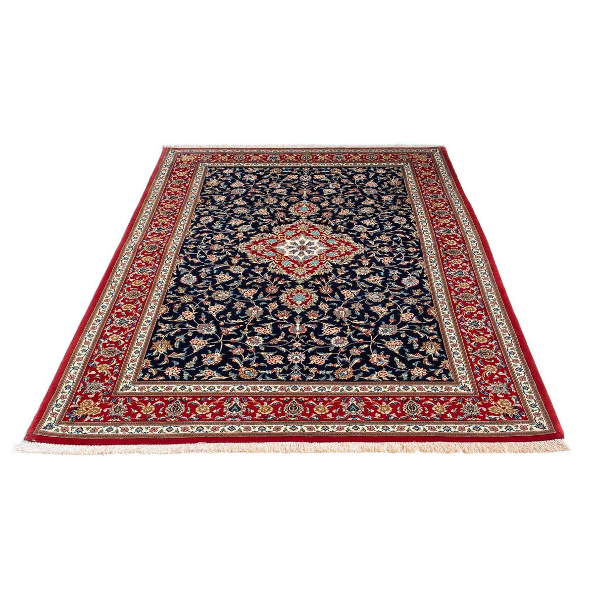 Tappeto Persero - Ghom - 200 x 130 cm - blu scuro