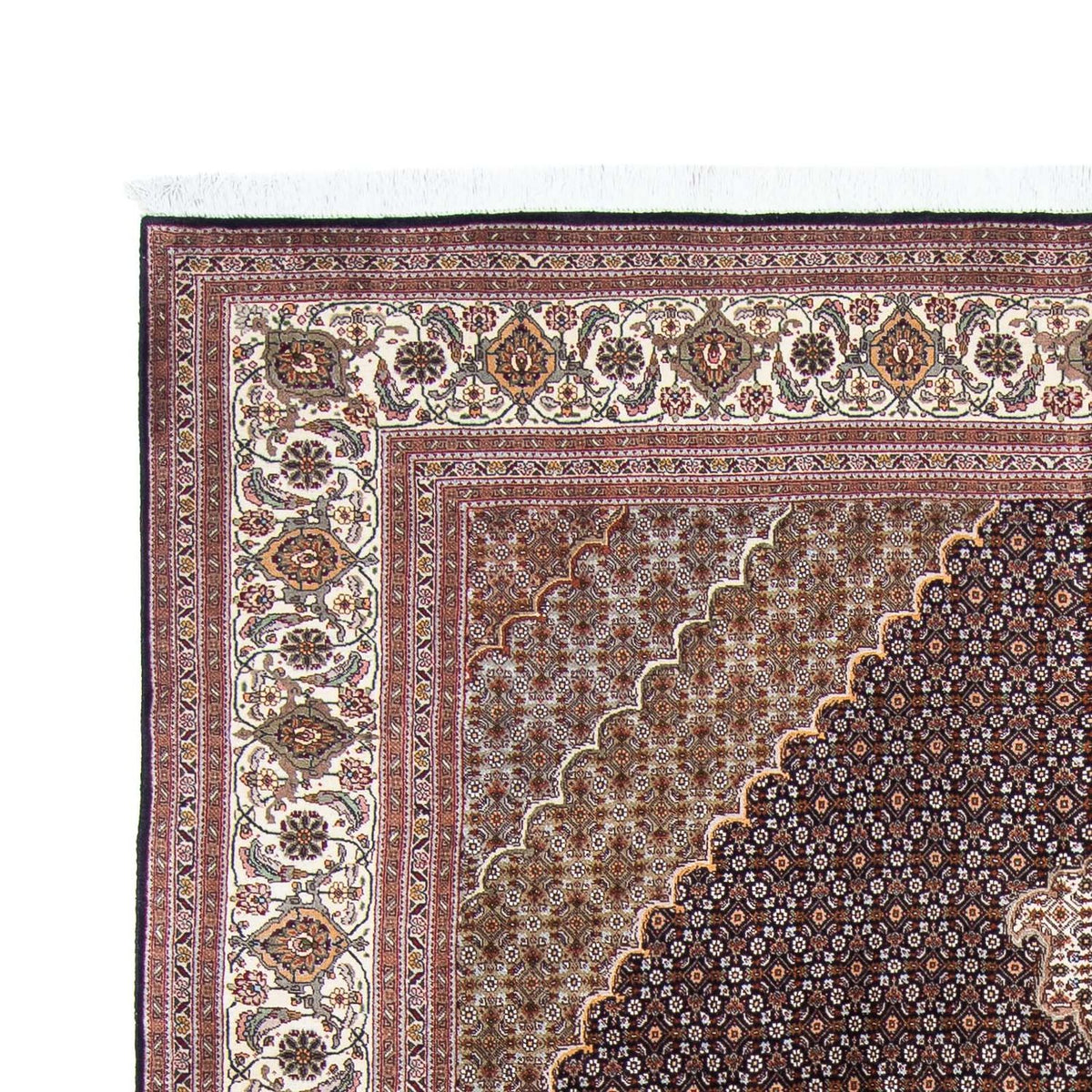Tappeto Persero - Tabriz - 295 x 200 cm - blu scuro