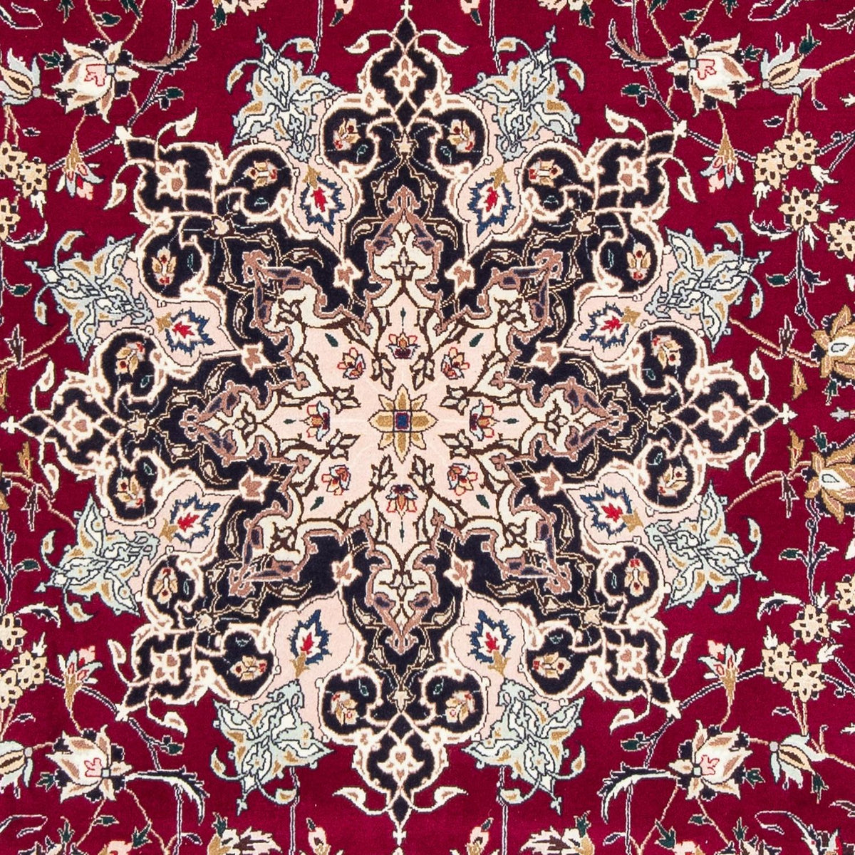 Tappeto Persero - Tabriz - Reale - 308 x 203 cm - rosso scuro