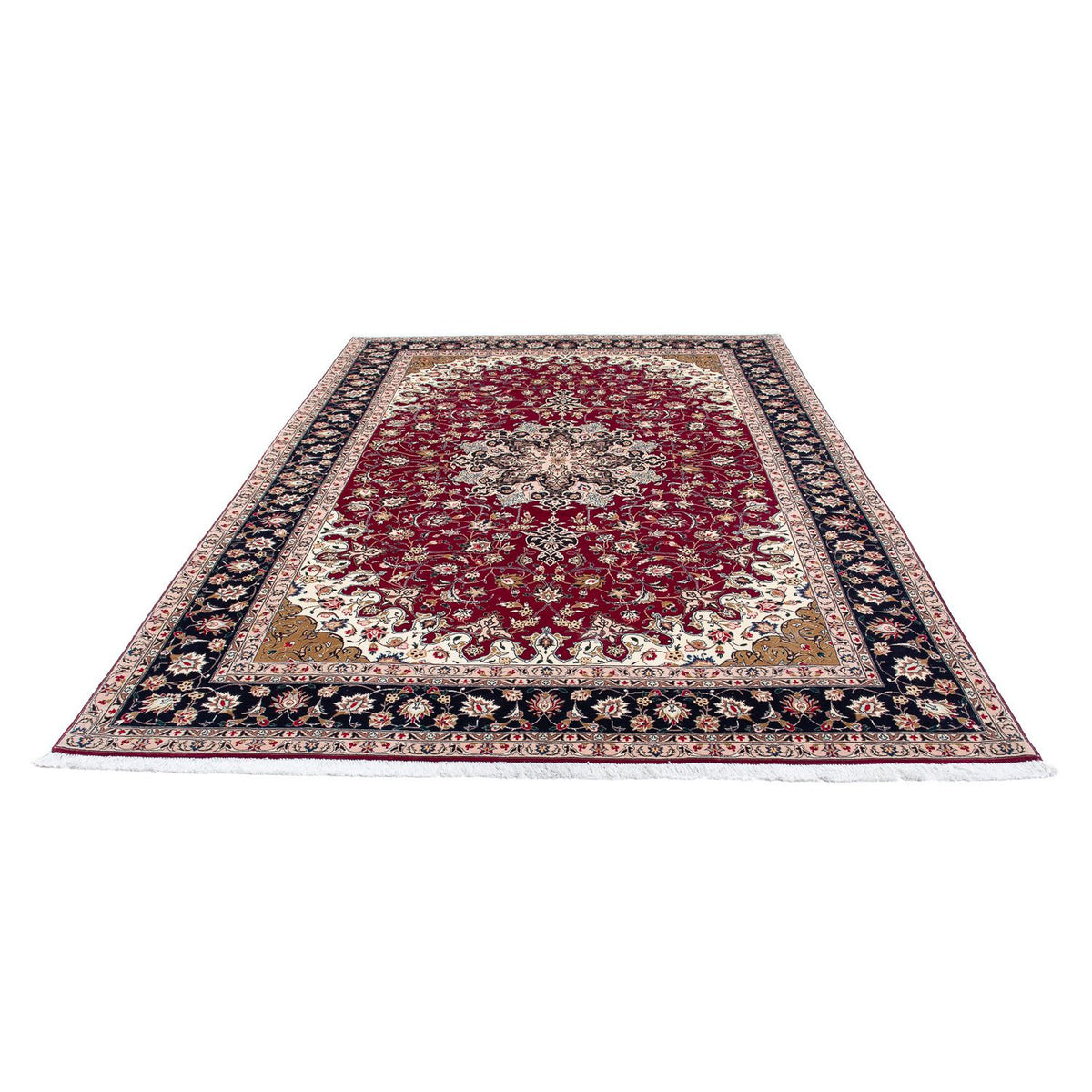 Tappeto Persero - Tabriz - Reale - 308 x 203 cm - rosso scuro